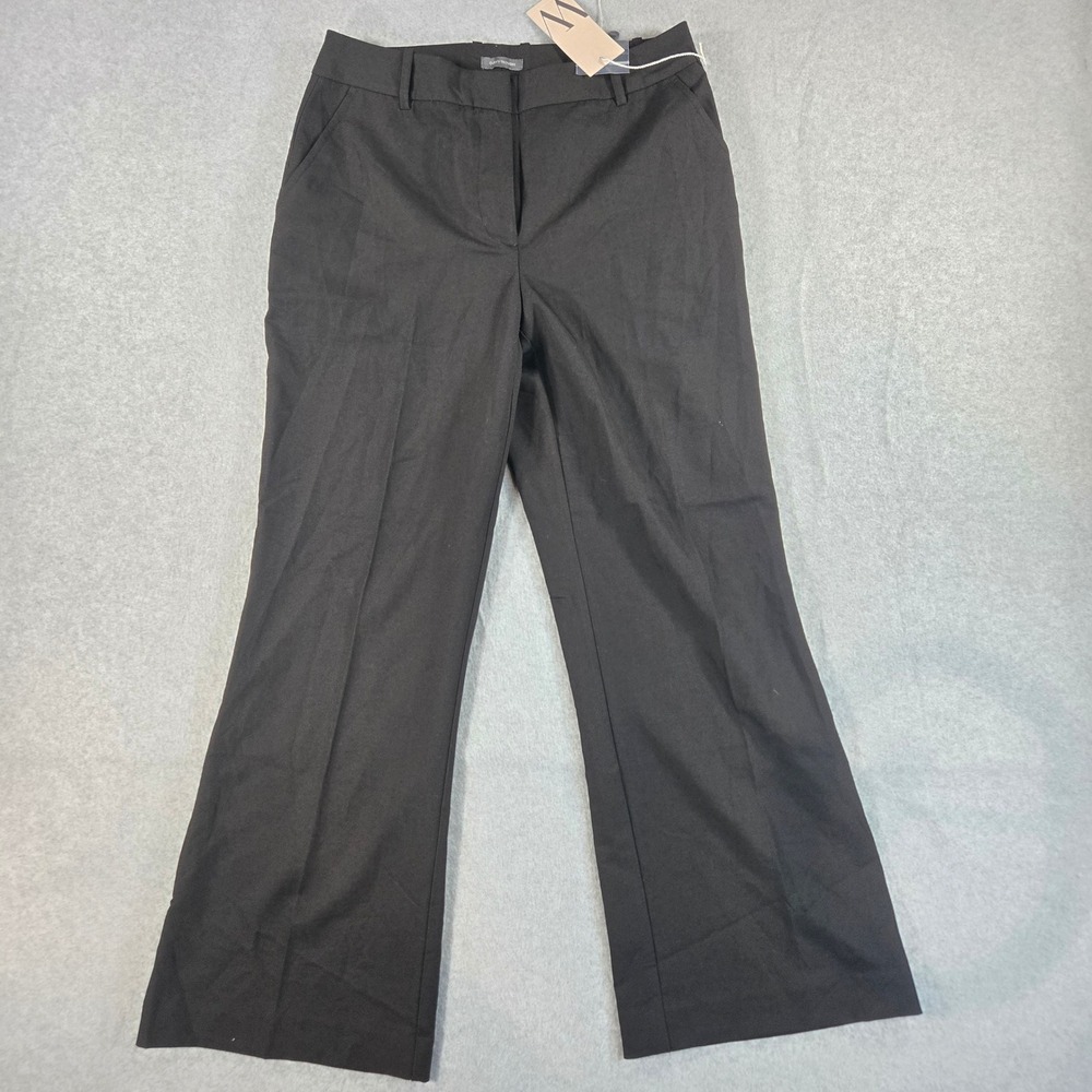 Worthington Black Curvy Trouser Dress Pants Wrinkle Free 4P Short Petite